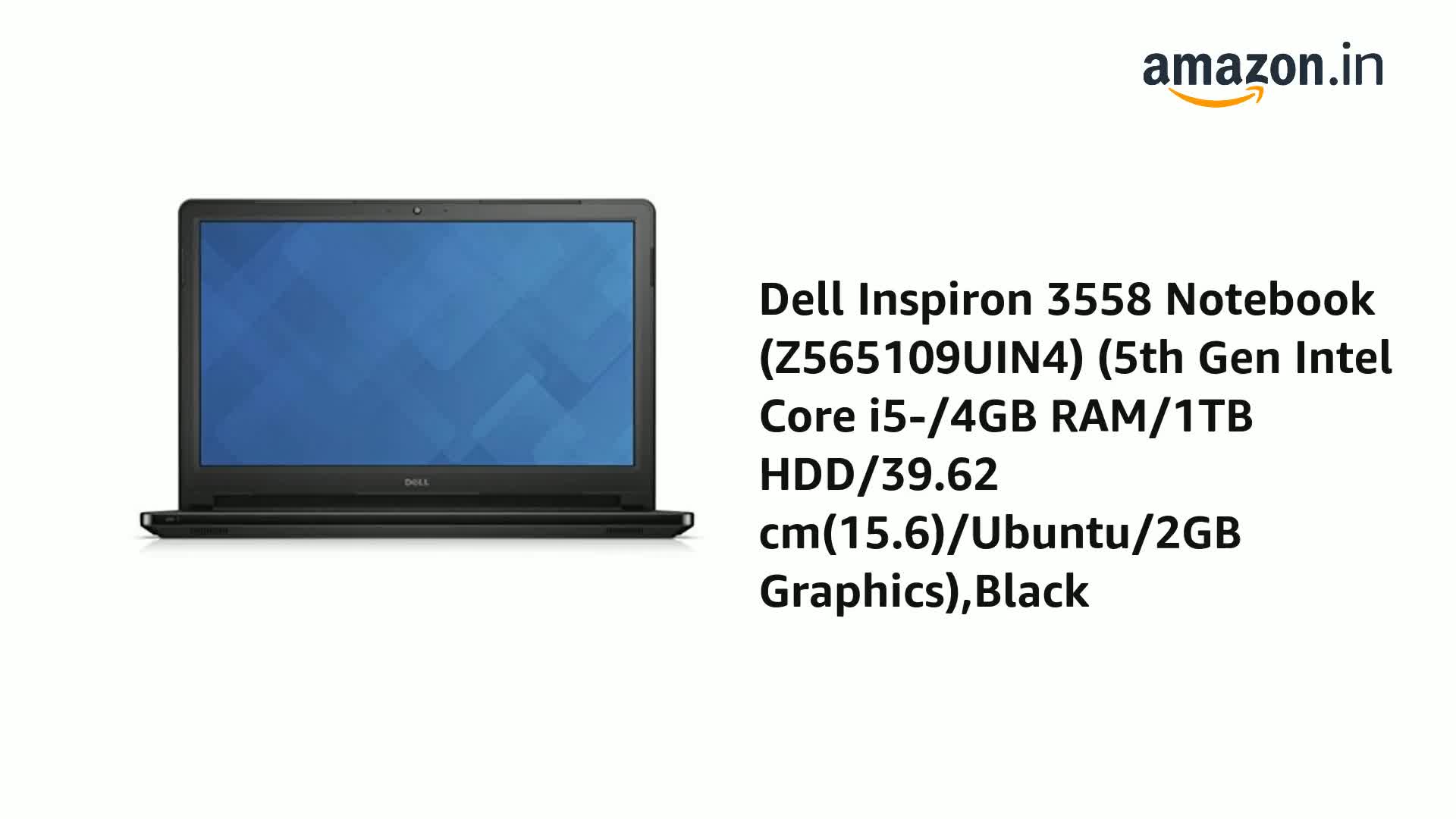 Dell Inspiron 3558 Notebook (Z565109UIN4) (5th Gen Intel Core i5
